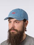 Бейсболка LEVIS арт. D7827-0001 Housemark Denim Cap (jeans blue)